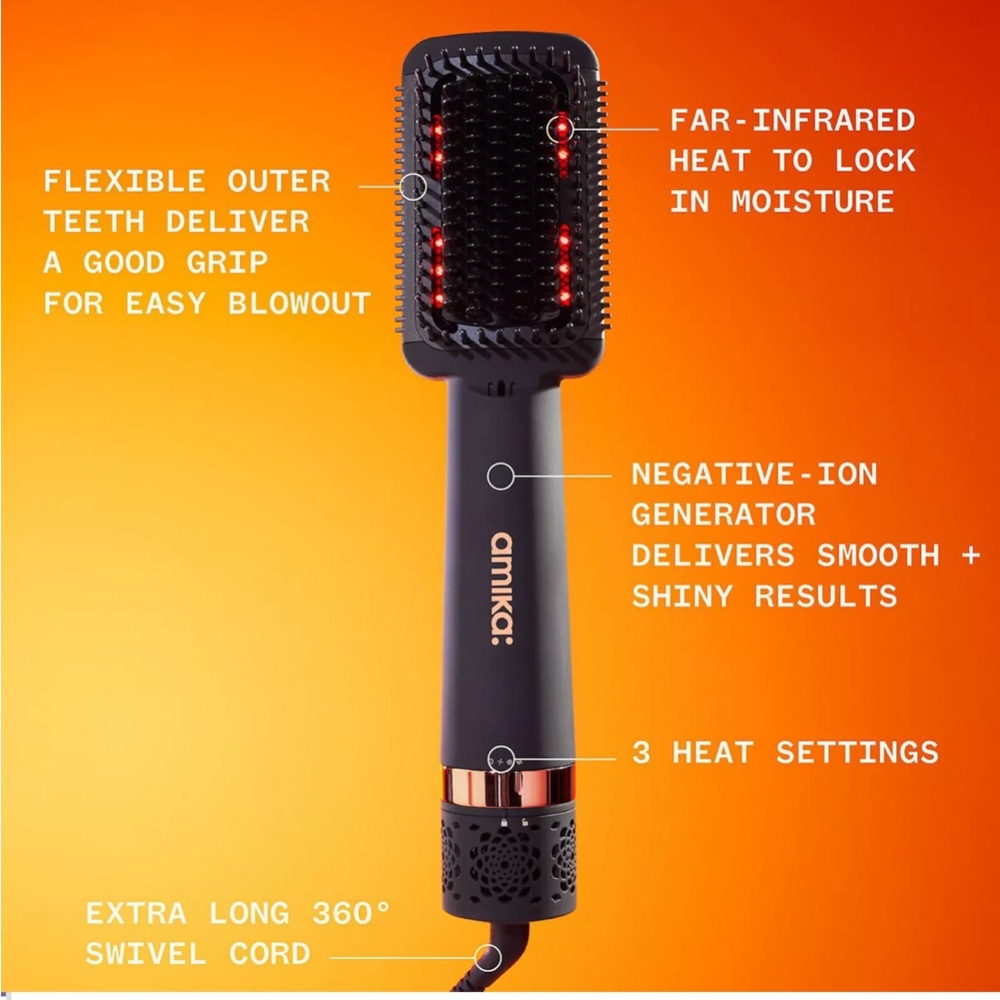 NEW double agent 2-in-1 blow dryer + straightening brush - Picture 4 of 7